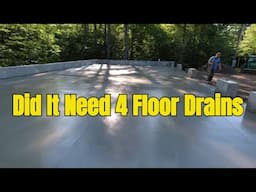 Building The PERFECT 50x30 Garage Floor With 4 Center Drains!