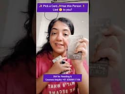 ✨ Pick a Card,✨Has this Person 🧍 Lied 🤥 to you? #pickacard #pickapile #tarotreading