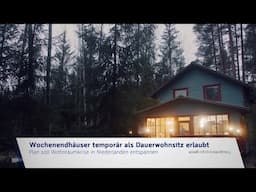 OPEN GRENSLAND | OFFENES GRENZLAND | 163 | WOCHENENDHÄUSER TEMPORÄR ALS DAUERWOHNSITZ ERLAUBT