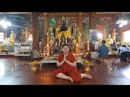 ตักบาตร108เติมเสบียงบุญที่ หลวงพ่อตาตน วัดสำโรงเกียติ์ ขุนหาญ