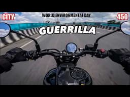 WE PLANTED TREES ON ENVIRONMENTAL DAY | ROYAL ENFIELD GUERRILLA 450 CITY RIDE REVIEW