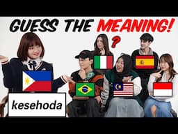 Can They Guess Filipino Words With Spanish Origins?? l Spain, Brazil, Italy, Indonesia, Malaysia