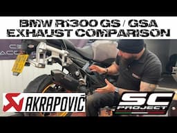 R1300 GSA - Akrapovic Vs SC Project Exhaust Comparison