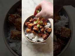 This sweet and sticky tofu is the best you’ll ever try #tofu #shorts #vegan