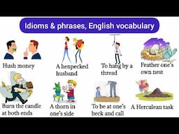 Idioms & phrases | daily use english vocabulary | Advance English words