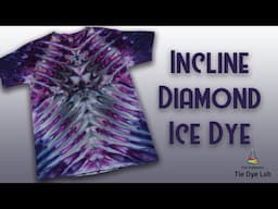 Tie Dye Designs:  Incline Diamond Ice Dye (using Black Ice)