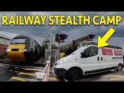 Rainy Stealth Camp at a Railway Station