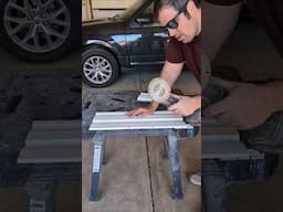 Cut Vinyl Siding EASY! #shorts #vinylsiding #siding #tools #flextools #baddogtools #grinder #diy