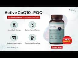 🚀 Just Launched: Miduty Active CoQ10 with Kaneka Ubiquinol™ + PQQ