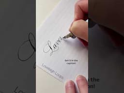 "Lavender" Written in Copperplate Calligraphy 💜 Learn Copperplate w/ Us! #calligraphy #asmrvideo