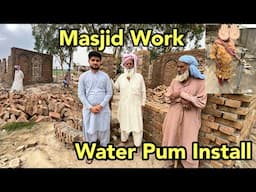 Alhamdulillah Water Pum Install || Masjid Work On Process InshAllah