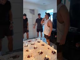 We turned his bed into a Massive Cake! 😂 #funny #shortsfeed #explore