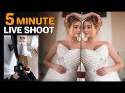 5 minute LIVE portrait shoot | One room, one camera, one lens