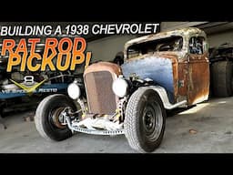 🏁1938 Chevy Rat Rod: Chopped, Patina’d Hot Rod Build | V8 Speed and Resto Shop