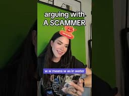 Being a BRAT to a Scammer 🤣 #irlrosie #funny