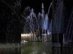 Playing a piano in a fountain?! #shorts