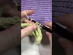 Learn to crochet Slip Stitch Ridges #crochet