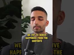 Experiences cannot make us happy