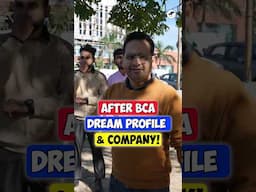 🎓After BCA Dream Job & Company 🤩RBU BCA Students Interview! #shorts #bca  #bcastudents  #bcajobs