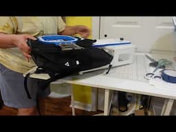 How to embroider a Sports Bag and repair loose threads! - Working on Customer Order