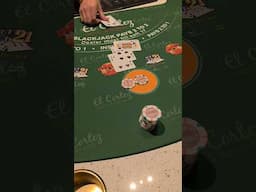 HUGE DOUBLE DOWN!! #lasvegas #blackjack #casino