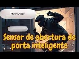 Sensor de abertura de portas e janelas wi-fi, receba notificação em seu celular