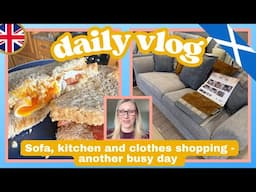 DAILY VLOG: Tuesday 22nd April - a very busy day shopping for kitchens, sofas, bathrooms and clothes