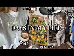 SPRING DAYS IN MY LIFE! spring refresh, cooking, baby favorites, & getting out of the house