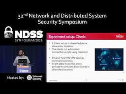 NDSS 2025 - MADWeb 2025, Session 1