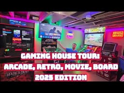 Game Room / Man Cave House Tour 4K 2025 - Arcade, Retro, Movie Theater, Board Game, Office, + More!
