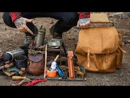 Whats In My Retro Backpack? | Handcrafted by a Hunter from My Village | Joe Price Wilderness Skills