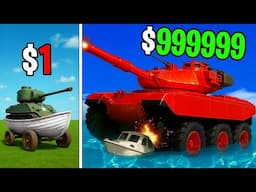 $1 to $1,000,000 Boat Tanks on GTA 5