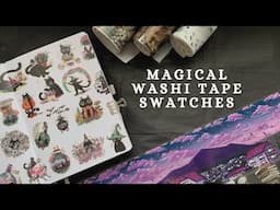 Bullet Journal Washi Tape Swatches featuring The Washitape Shop | Cozy & Aesthetic Designs