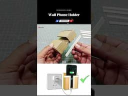 DIY Wall Phone Holder 🤩 #shorts #diy #shortvideo #education #phoneholder