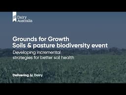 Developing incremental strategies for better soil health | Grounds for Growth 2025