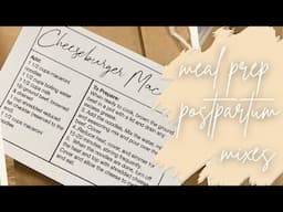 Cheeseburger Macaroni | PART 1 | POSTPARTUM MEAL PREP GIFT MIXES | EASY MEALS FOR NEW PARENTS