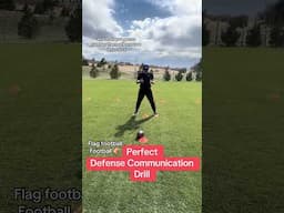 Youth & HS Flag Football Drill | Perfect for New Players & Coaches #flagfootball #drills #shorts