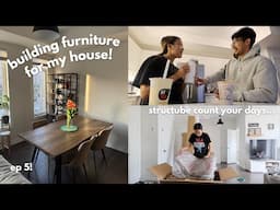 BUILDING FURNITURE FOR MY HOUSE! (buying a house at 24 EP. 5)