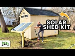 I Built the Ultimate Solar Shed – Off-Grid Power and Storage!
