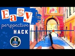 Simple One-Point Perspective Trick for Beginners
