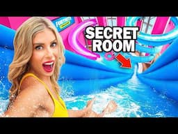 I Built a SECRET Room in a WATERPARK!