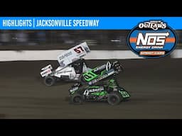 World of Outlaws NOS Energy Drink Sprint Cars | Jacksonville Speedway | April 25, 2025 | HIGHLIGHTS