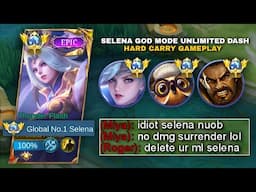 SELENA HARD CARRY GAMEPLAY + SUPER AGGRESSIVE WITH PERFECT PREDICTION (MUST WATCH) | SELENA BUILD