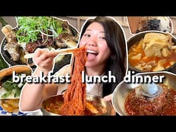WHAT TO EAT IN KOREATOWN! 24 Hours Eating in LA (sandwiches, tofu soups, noodles & more!)