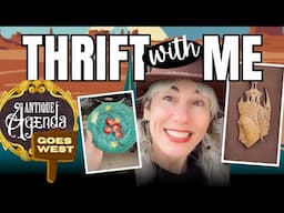 ANTIQUE ROAD TRIP / Thrift with me in Arizona & California / I found STERLING in the baggie section!