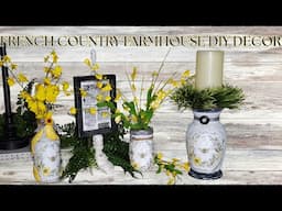 HIGH END FRENCH COUNTRY FARMHOUSE BEE THEMED DIY DECOR - TRASH TO TREASURE - LAST THING THRIFTED