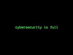 the cybersecurity job market...