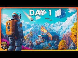 Day 1 in this EPIC New Space Survival Game - Cubic Odyssey Gameplay...