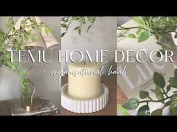 2025 TEMU HOME DECOR HAUL + style with me new home decor