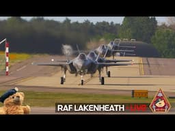 LIVE US AIR FORCE FIGHTER TOWN F-15 & F-35 ACTION • 48TH FIGHTER WING RAF LAKENHEATH 16.06.25